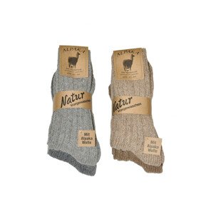 Pánské ponožky Wik Alpaka Wolle 20900 A'2 beige 35-38