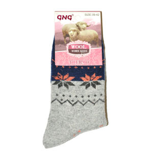 Dámské ponožky Ulpio GNG 3353 Thermo Wool světlá zelenomodrá 35-38