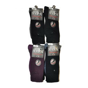 Pánské ponožky WiK 21220 Premium Sox Frotte tmavě modrá/fialová 39-42