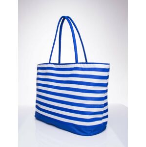 Dámská pruhovaná plážová taška SL54 - FPrice modrá/bílá one size