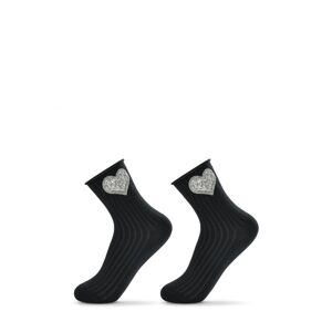 Dámské ponožky s ozdobami Be Snazzy SK-36, 36-41 černá 36-41