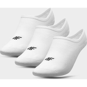 Dámské nízké ponožky 4F SOD301 Bílé (3páry) 39-42