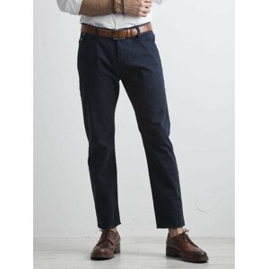 Pánské tmavě modré chino kalhoty 34