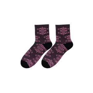 Dámské ponožky Bratex D-063 Lady bordowy 36-38