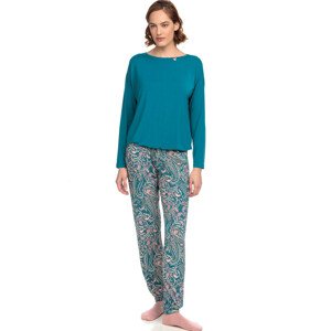 Vamp - Dvoudílné dámské pyžamo Daphne 15167 - Vamp blue teal m