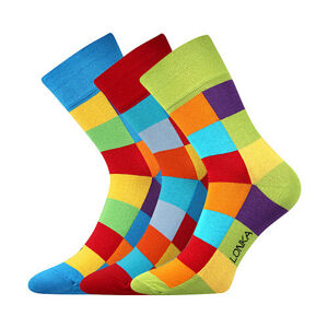 3PACK veselé ponožky Lonka vícebarevné (Decube) 39-42