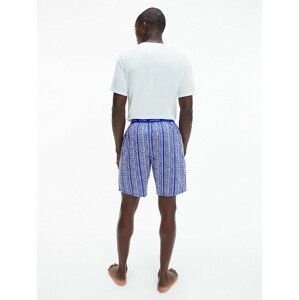 Pánské krátké pyžamo 000NM2128E - W17 -  Modrá - Calvin Klein modrá L