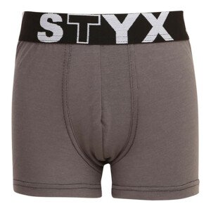Dětské boxerky Styx sportovní guma tmavě šedé (GJ1063) 9-11 let