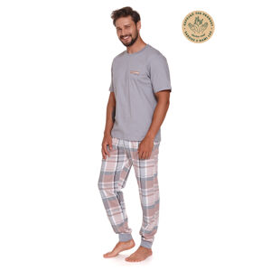 Pánské pyžamo PMB.4331 GREYRED XL