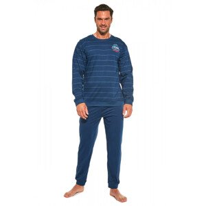 Pánské pyžamo 308/176 Follow me 2 - CORNETTE tmavě modrá XL