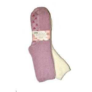 Dámské ponožky WiK 37417 Happy Kuschel Super Soft ABS A'2 wrzosowy-kremowy 35-42