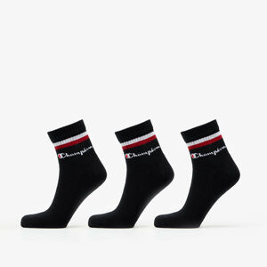 3PACK ponožky Champion černé (Y0B0C-9YW) L