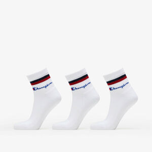 3PACK ponožky Champion bílé (Y0B0C-9YX) L