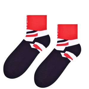 Ponožky na kolo 040 BLACK\RED 38-40