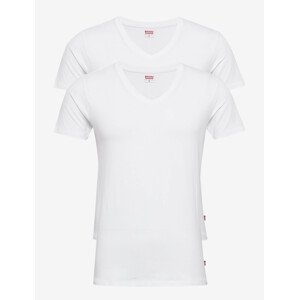 2PACK pánské tričko Levis V-neck bílé (905056001 300) XL
