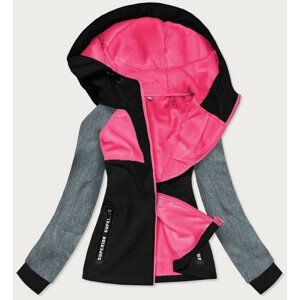 Černá sportovní dámská softshell bunda (HD184-1) różowy S (36)