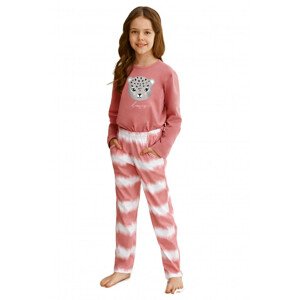 Dívčí pyžamo 2587 Carla pink - TARO Růžová 104