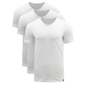3PACK pánské tričko Diesel bílé (00SHGU-0QAZY-100) M