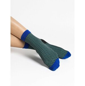 Dámské ponožky Fiore G 1118 Op-Art 40 den sea green uniwersalny