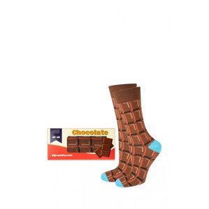 Ponožky Chocolate Box -  Soxo hnědá/růžová 35-40