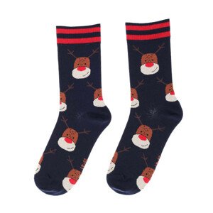 Pánské sváteční vzorované ponožky červená 42-44