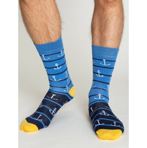 Pánské ponožky, modré a tmavě modré 41-46