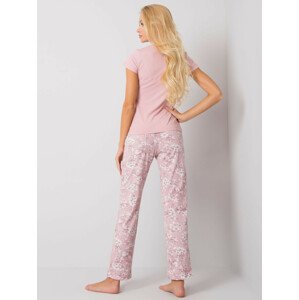 Světle růžové pyžamo s potiskem S
