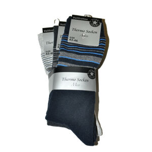 Pánské ponožky WiK art.7021 Thermo Socken Men A'3 granatowy-grafitowy-szary 39-42