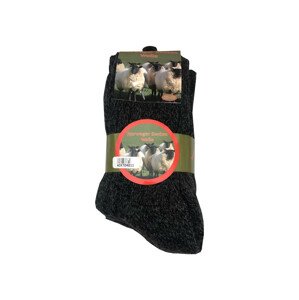 Pánské ponožky WiK 7040 Wolle A'3 grafitowy-melanż 43-46