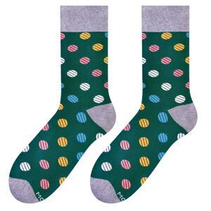 Pánské ponožky MORE 051 C.ZELENÁ/BALLS 43-46