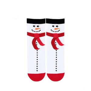 Sváteční vánoční dámské ponožky Wola W84.155 cherry/lurex 36-38