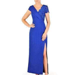 Dámské večerní šaty Santi model 156937 - Jersa Královská modř 50