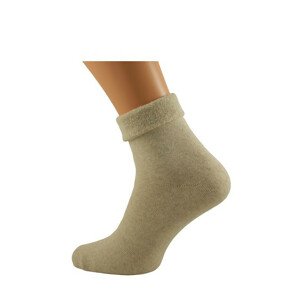 Dámské hladké ponožky Bratex D-004 Women Frotta 36-41 džínová melanž 36-38