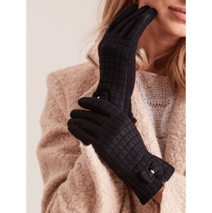 Dámské kostkované rukavice černé L/XL