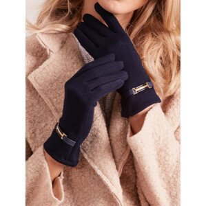 Klasické dámské rukavice, tmavě modré L/XL