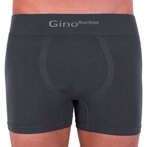 Pánské boxerky Gino bambusové bezešvé šedé (54004) S
