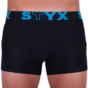 Pánské boxerky Styx sportovní guma černé (G961) S