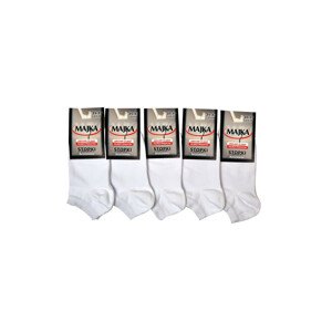 Hladké dámské ponožky - komplet 5 párů Bílá 38-40