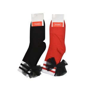 Dámské ponožky s tylem směs barev 37-41