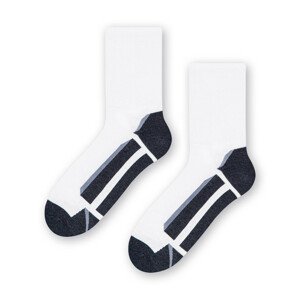 Pánské sportovní ponožky 057 bílá/m.džínovina 41-43