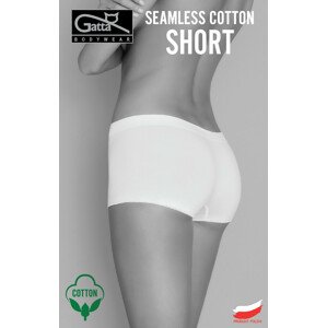 Dámské kalhotky Gatta Seamless Cotton Short 1636S white/biały S