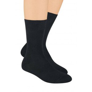 Pánské ponožky 048 black - Steven černá 44/46