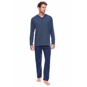 Pánské pyžamo Sam tmavě modré modrá XL
