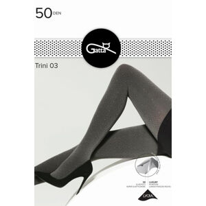 Dámské punčochové kalhoty Gatta Trini 03 3D 50 DEN grafitově černá 4-l