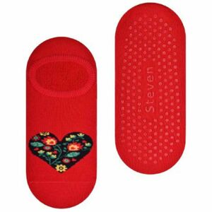 Dámské froté ponožky s ABS 132 Červená 38-40