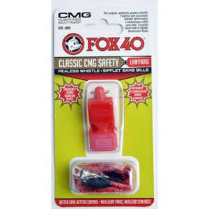 Fox 40 CMG Classic Bezpečnostní píšťalka + šňůra 9603-0108 červená NEPLATÍ
