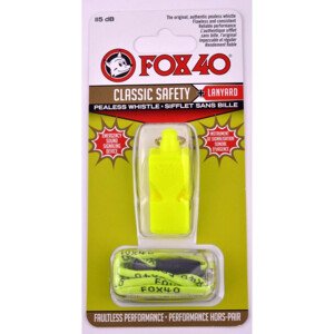 Bezpečnostní píšťalka + šňůra Classic 9903-1308 neonová - Fox40 NEUPLATŇUJE SE