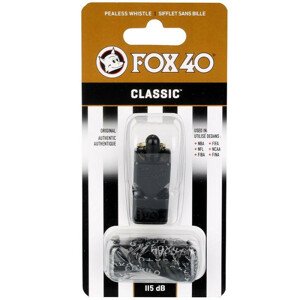 Píšťalka Classic + šňůra 9901-0008 černá - FOX NEUPLATŇUJE SE