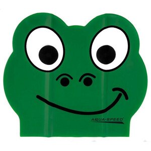 Aqua-Speed latexová plavecká čepice ZOO Frog Junior green dětské NEUPLATŇUJE SE