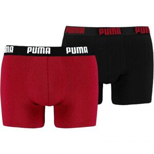 Pánské boxerky Puma Basic Boxer 2P červené černé 521015001 786 S